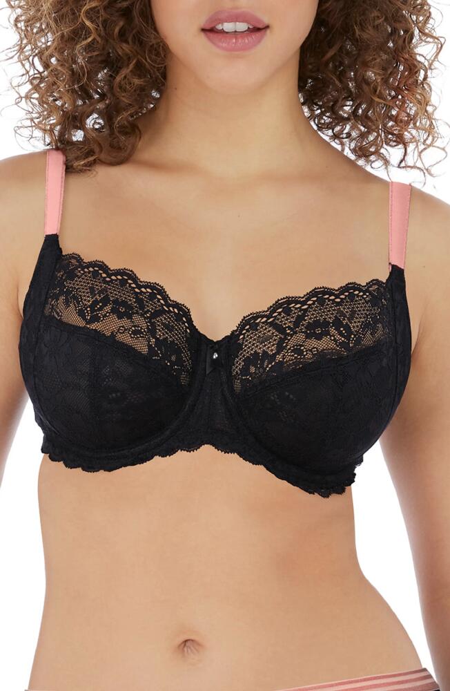 Freya Offbeat Underwire Side Support Bra in Black Cover