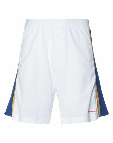 Dsquared2 Man Shorts & Bermuda Shorts White Cotton Cover