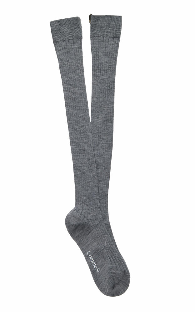 Comme Si - The Knee High Wool Sock - Grey Cover