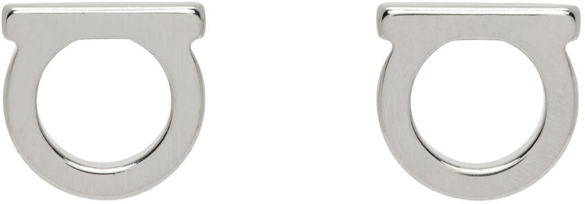 Ferragamo Silver Gancini Earrings Cover