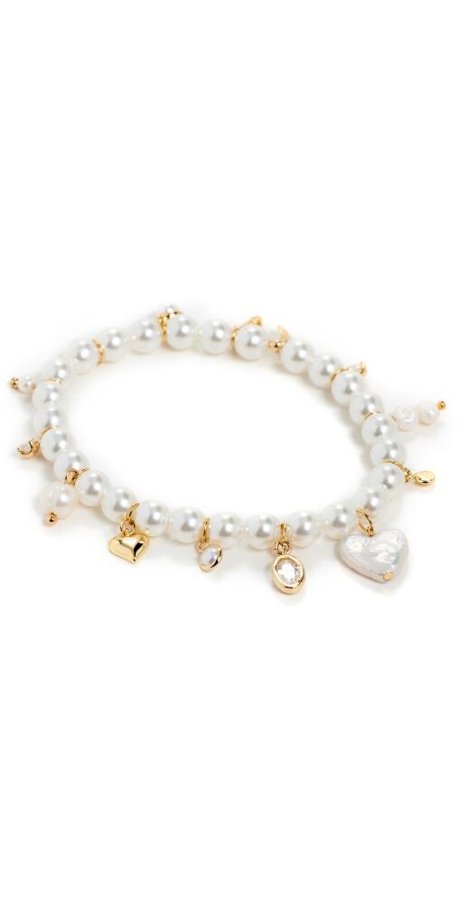 SHASHI Stephanie's Charms Pearl Bracelet Pearl Cover