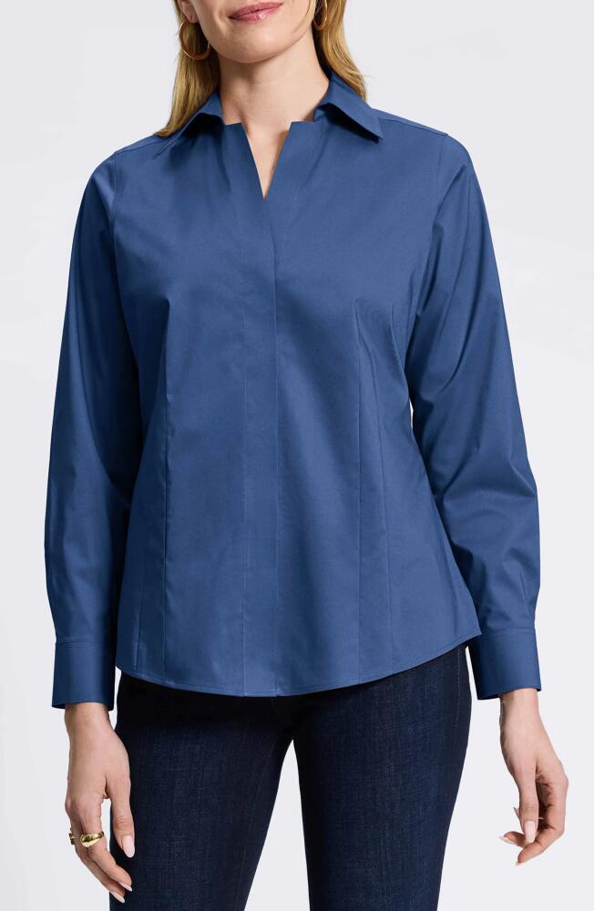 Foxcroft Taylor Stretch Shirt in Pacific Blue Cover