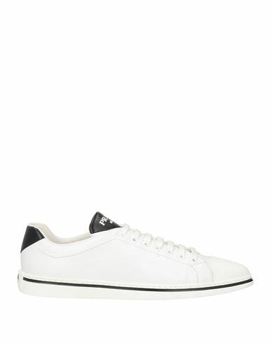 Prada Woman Sneakers White Leather Cover