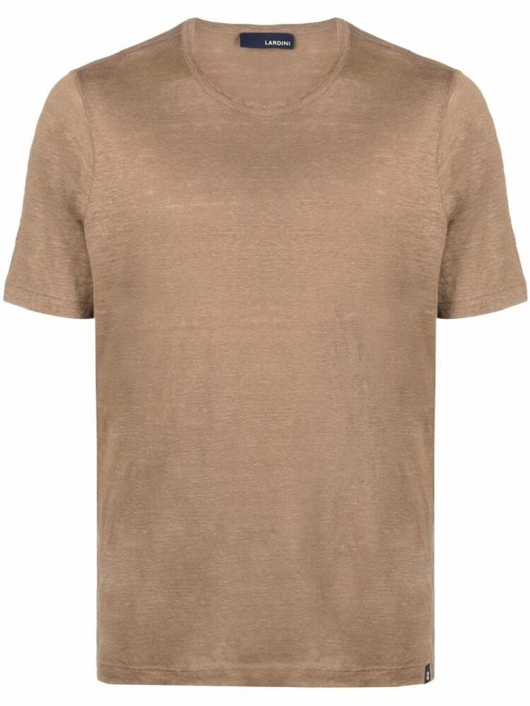 Lardini basic short-sleeved T-shirt - Brown Cover