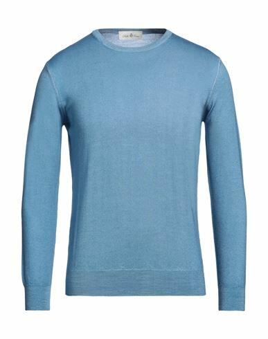 Della Ciana Man Sweater Azure Merino Wool Cover