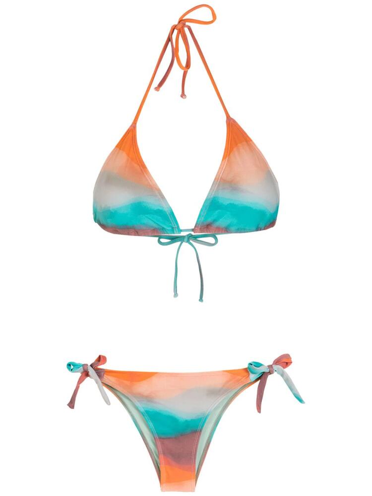 Brigitte print triangle bikini set - Multicolour Cover