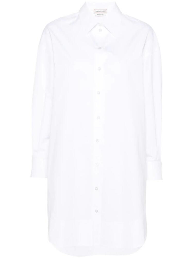 Alexander McQueen cotton-poplin shirtdress - White Cover