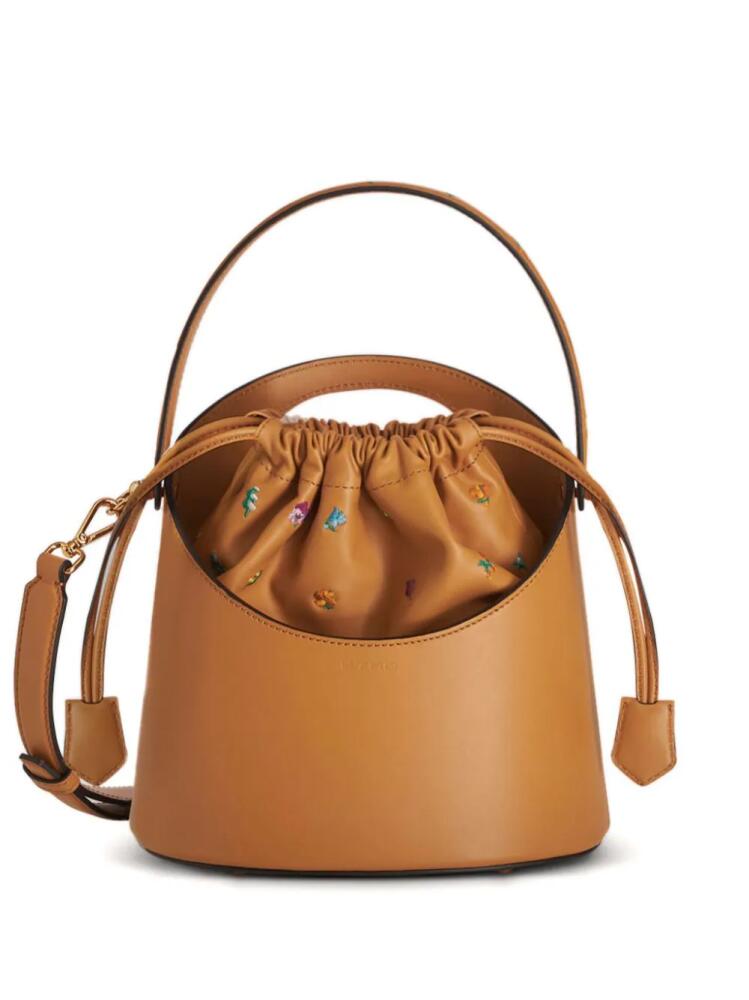 ETRO medium Saturno leather bucket bag - Brown Cover