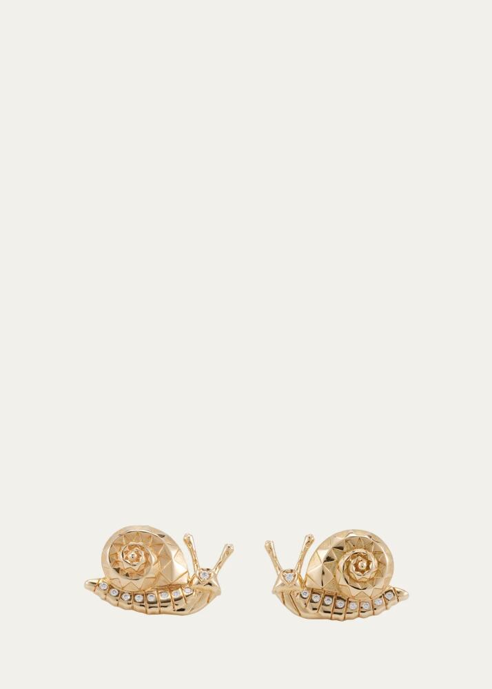 Harwell Godfrey Snail Stud Earrings with Diamonds Cover