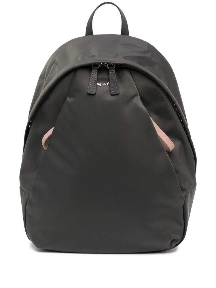 agnès b. classic tonal backpack - Grey Cover