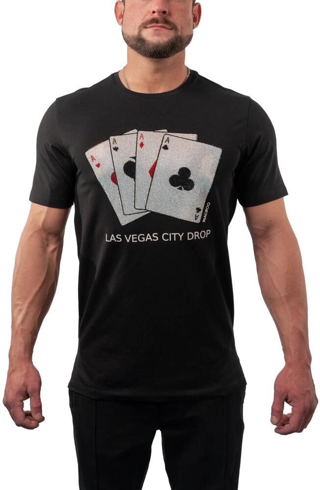 Maceoo Vegas City Graphic Tee in Black Cover