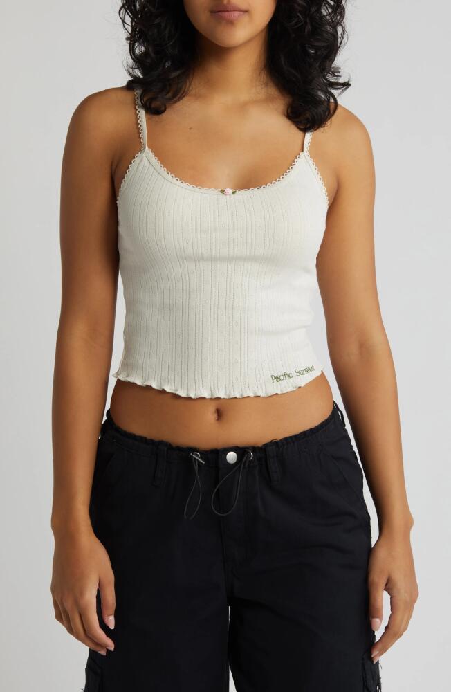 PacSun Pointelle Camisole in Off White Cover