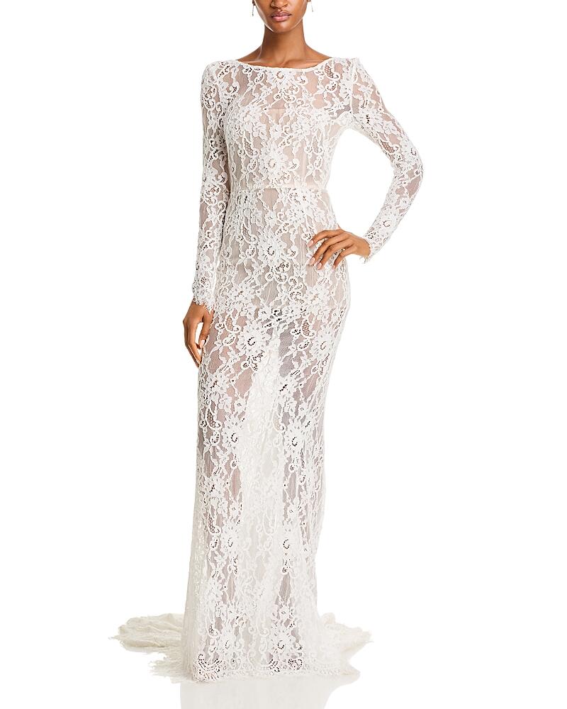 Bronx And Banco Colette Blanc Lace Gown Cover