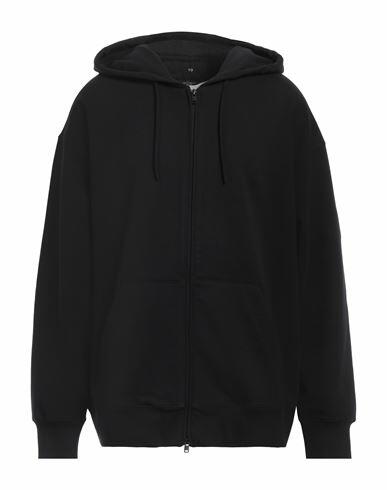 Y-3 Man Sweatshirt Black Organic cotton, Elastane Cover