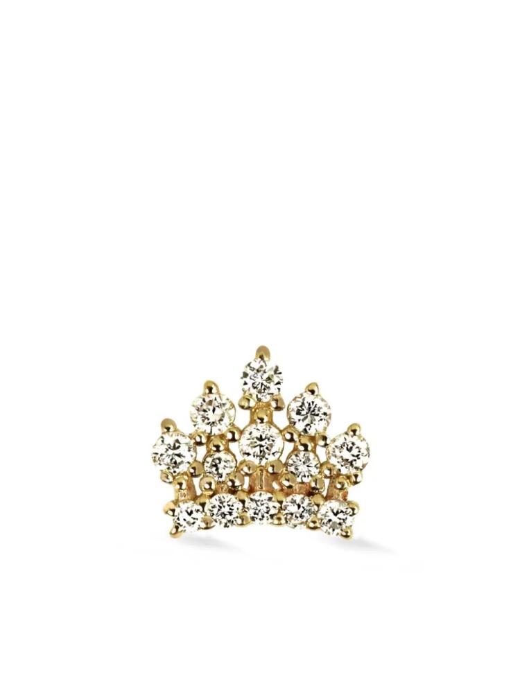 Lark & Berry 14kt yellow gold Royal Crown diamond stud earring Cover