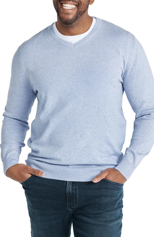 Johnny Bigg Essential V-Neck Sweater in Sky Cover