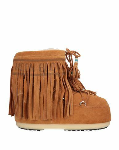 Alanui X Moon Boot Woman Ankle boots Camel Ovine leather Cover