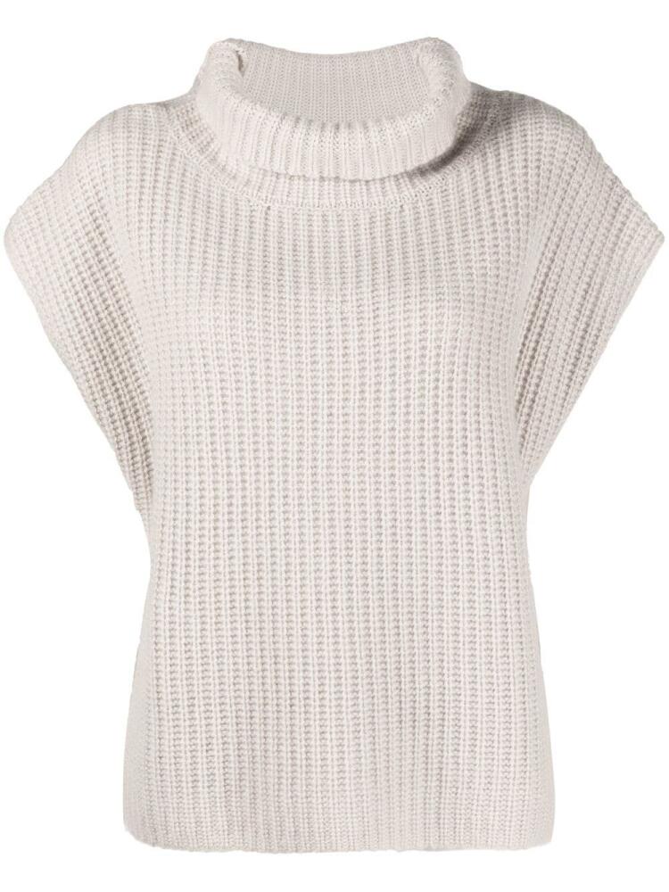 Kristensen Du Nord short-sleeved roll-neck jumper - Neutrals Cover