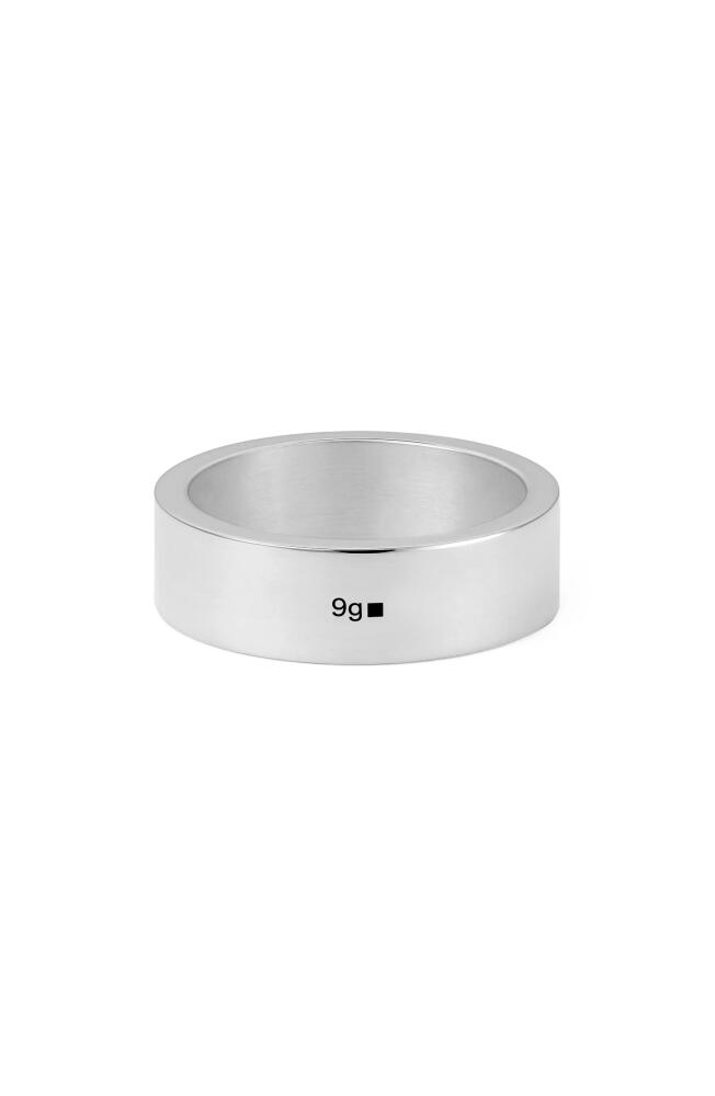 le gramme Men's Ribbon 9G Sterling Silver Band Ring Cover