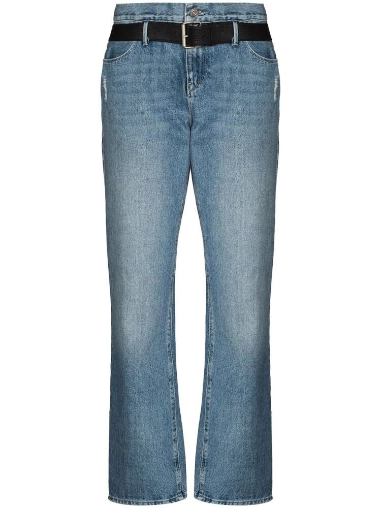 RTA Dexter belted boyfriend jeans - Blue Cover