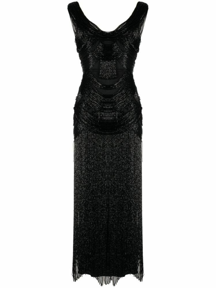 Zuhair Murad fringe-embellishment maxi dress - Black Cover