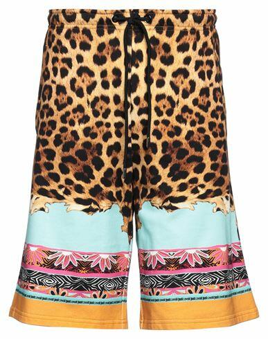 Just Cavalli Man Shorts & Bermuda Shorts Camel Cotton Cover