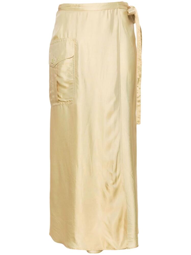 ASPESI metallic wrap cargo skirt - Yellow Cover