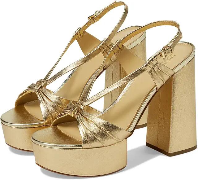 MICHAEL Michael Kors Gabriella Platform Sandal (Pale Gold) Women's Sandals Cover