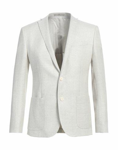 Cc Collection Corneliani Man Blazer Light grey Virgin Wool, Linen Cover