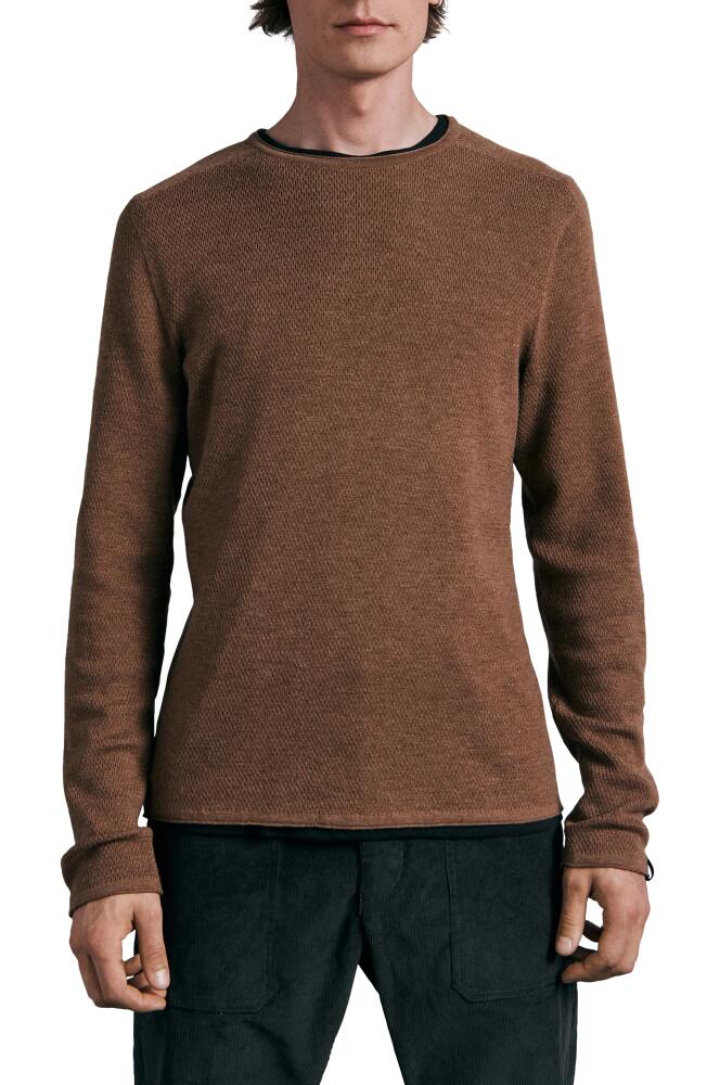 rag & bone Collin Wool Crewneck Sweater in Camel Cover