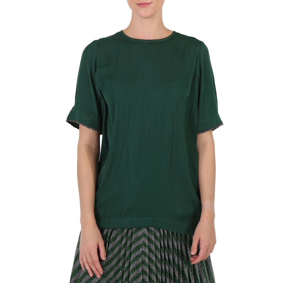 Essentiel Ladies Green Crewneck T-shirt Cover