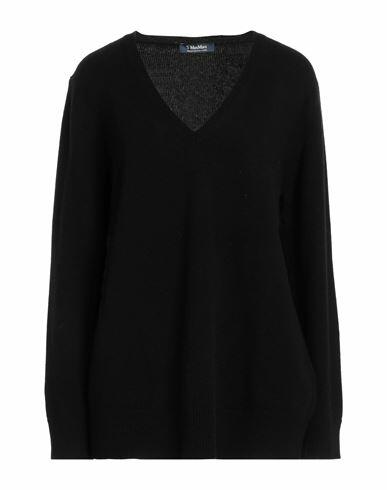 's Max Mara Woman Sweater Black Wool, Cashmere Cover