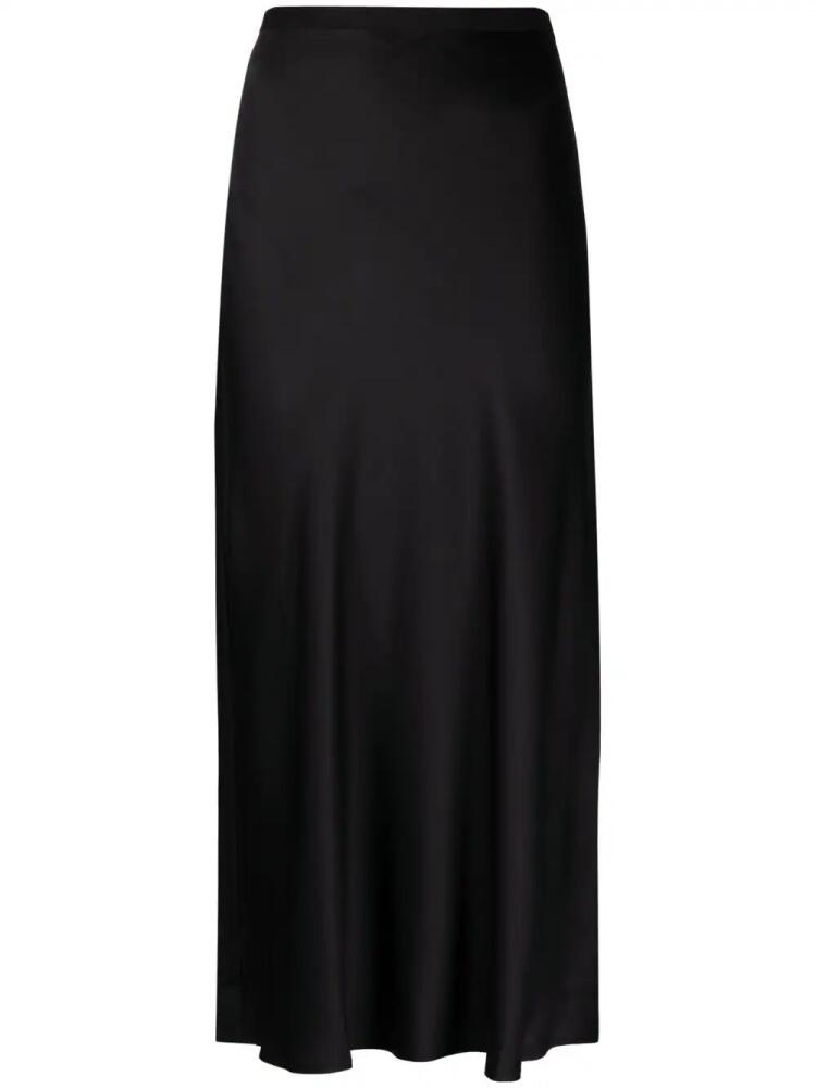 ANINE BING Bar fluted silk skirt - Black Cover