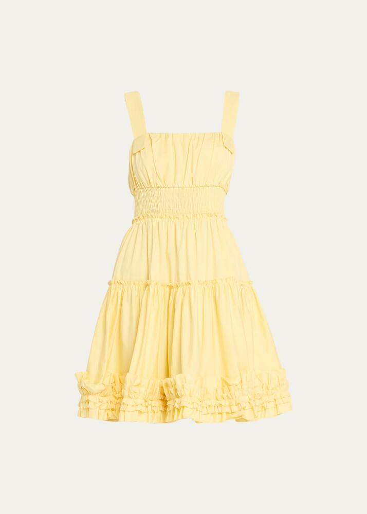 Jason Wu Ruffle Cotton Mini Shirtdress Cover