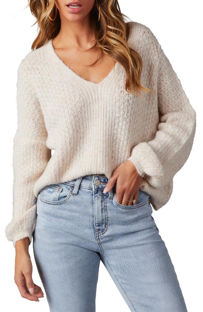 VICI Collection Egremont V-Neck Crop Sweater in Ivory Cover