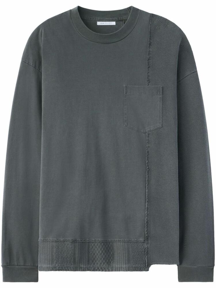 John Elliott Reconstructed long-sleeve sweatshirt - Grey Cover