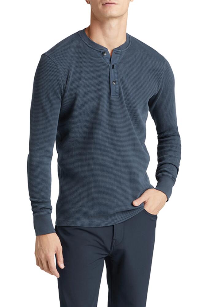 Goodlife Waffle Stitch Thermal Henley in Midnight Cover