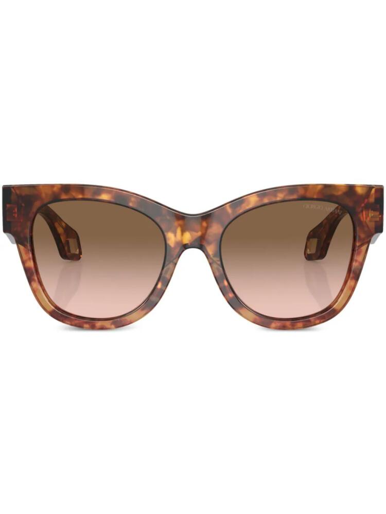 Giorgio Armani gradient-lens cat-eye frame sunglasses - Brown Cover