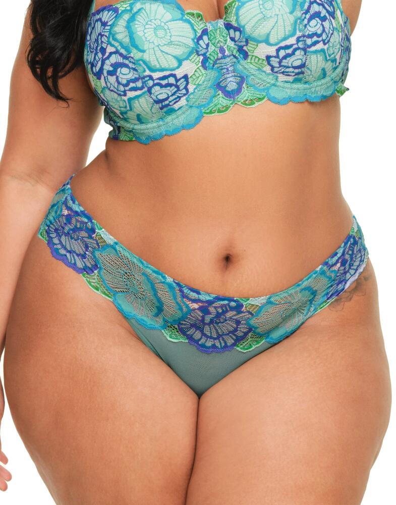 Adore Me Colete Cheeky Panties in Floral Blue Cover