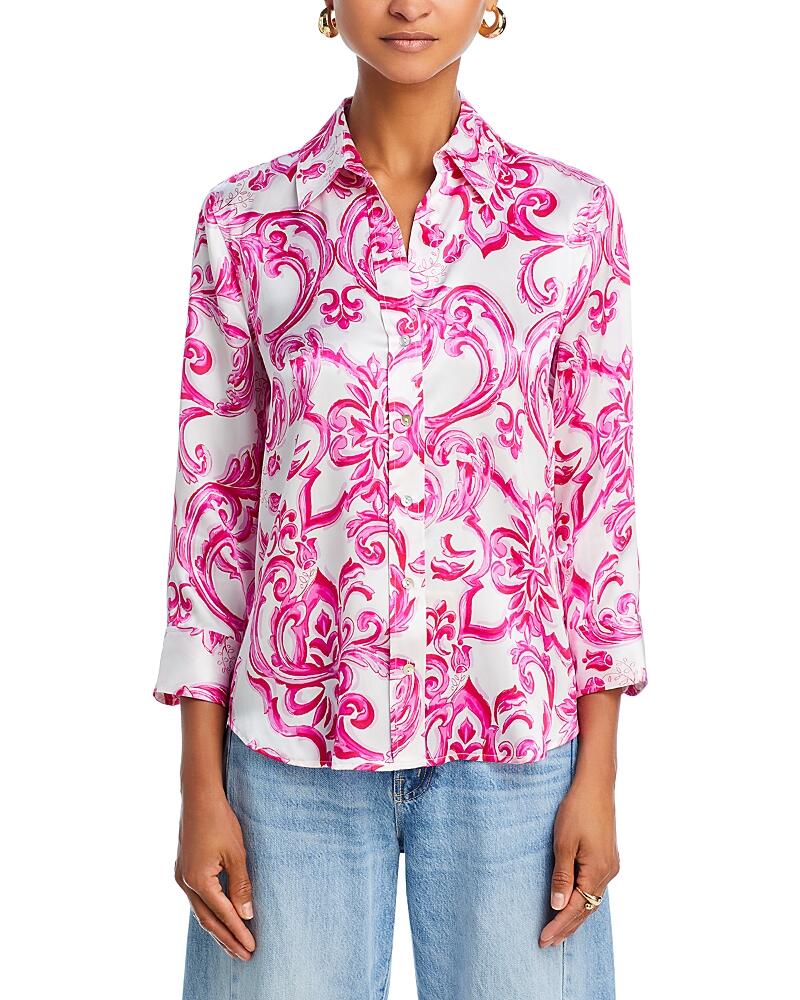 L'Agence Dani Paisley Silk Blouse Cover