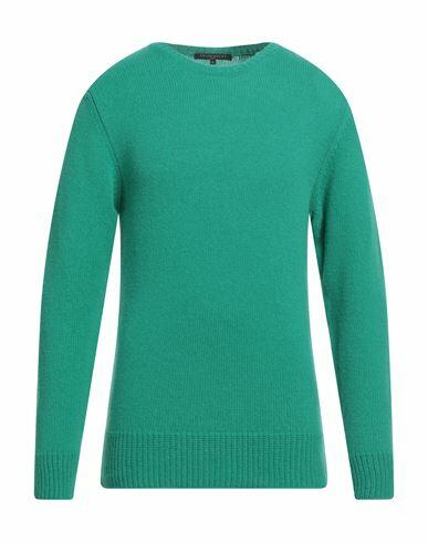 Brian Dales Man Sweater Green Wool, Cashmere Cover