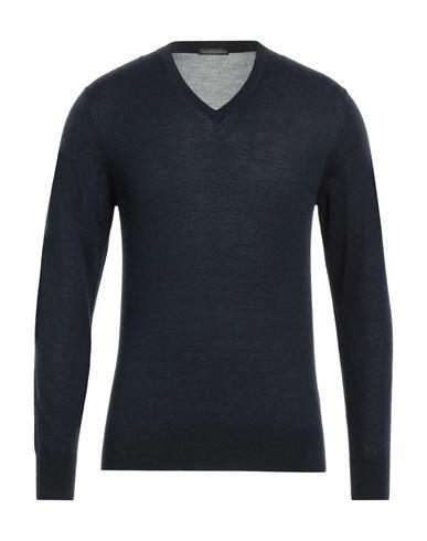 Thomas Reed Man Sweater Midnight blue Cashmere, Silk Cover