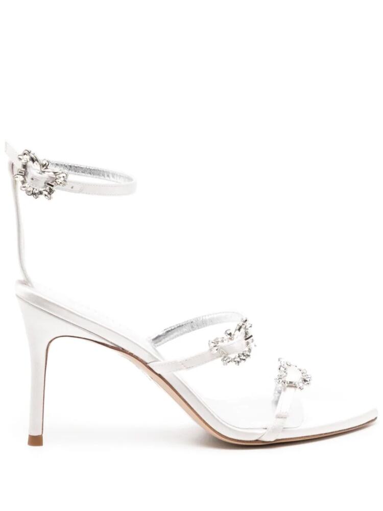 Sophia Webster Grace 80mm crystal-embellished sandals - White Cover