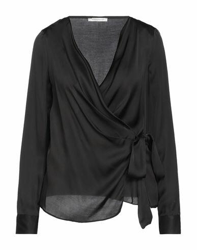 Biancoghiaccio Woman Shirt Black Viscose Cover