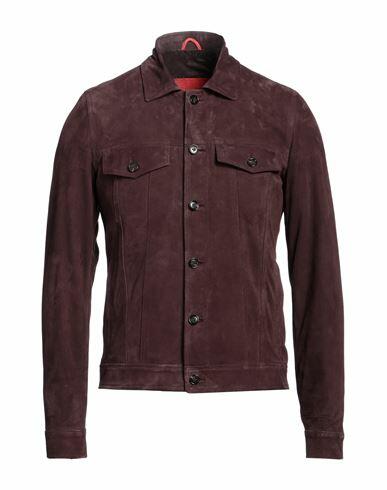 Isaia Man Jacket Cocoa Lambskin Cover