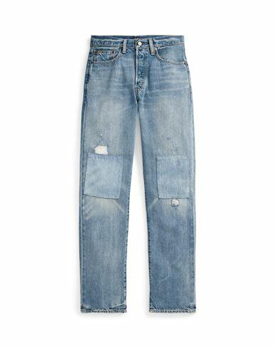 Polo Ralph Lauren High-rise Relaxed Straight Jean Woman Jeans Blue Cotton, Lyocell Cover