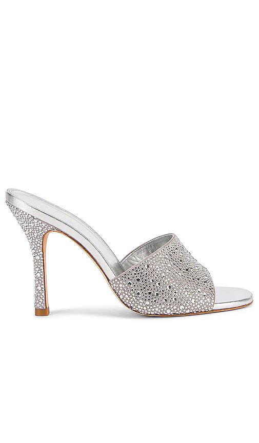 Larroude Colette Crystal Mule in Grey Cover