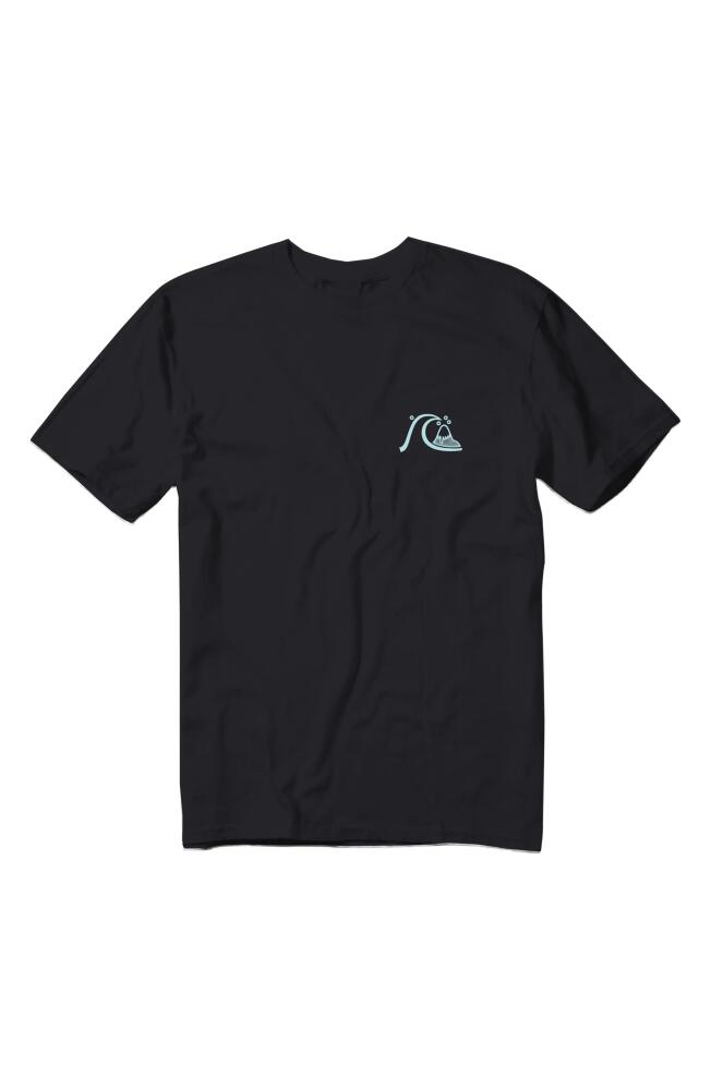 Quiksilver Send Wax Graphic T-Shirt in Black Cover