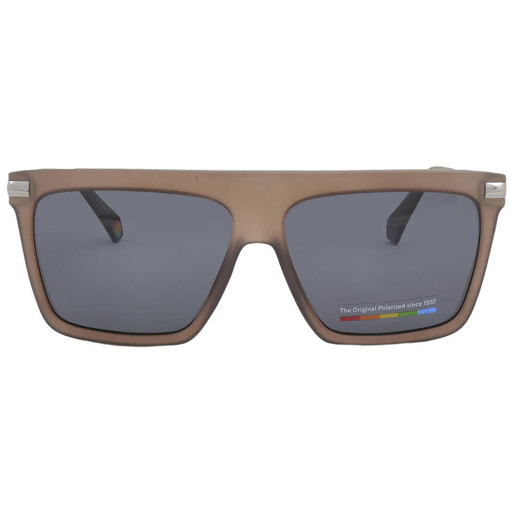 Polaroid Polarized Grey Browline Mens Sunglasses Cover