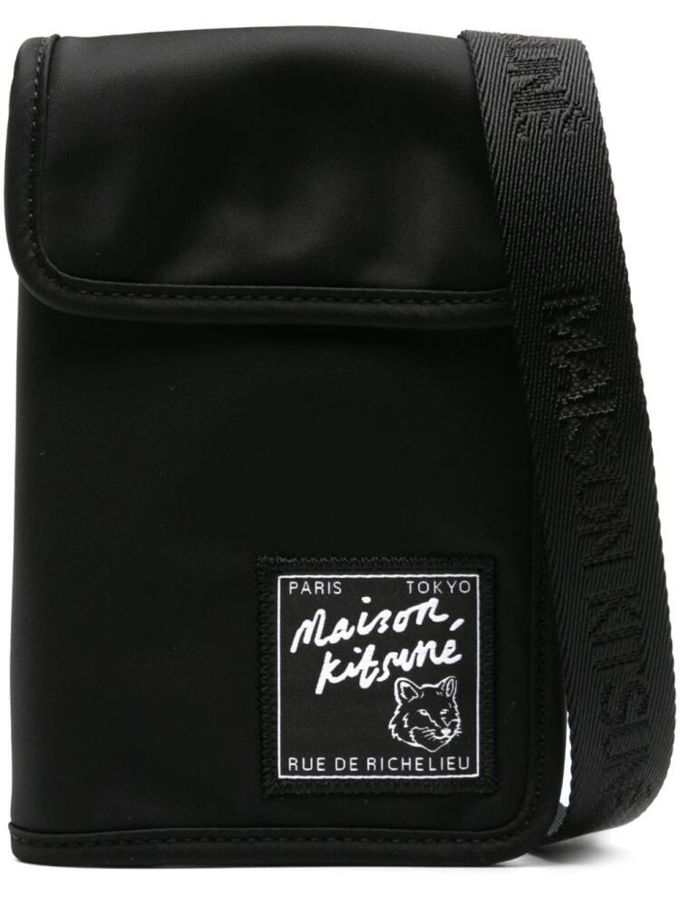 Maison Kitsuné The Traveller bi-fold neck bag - Black Cover